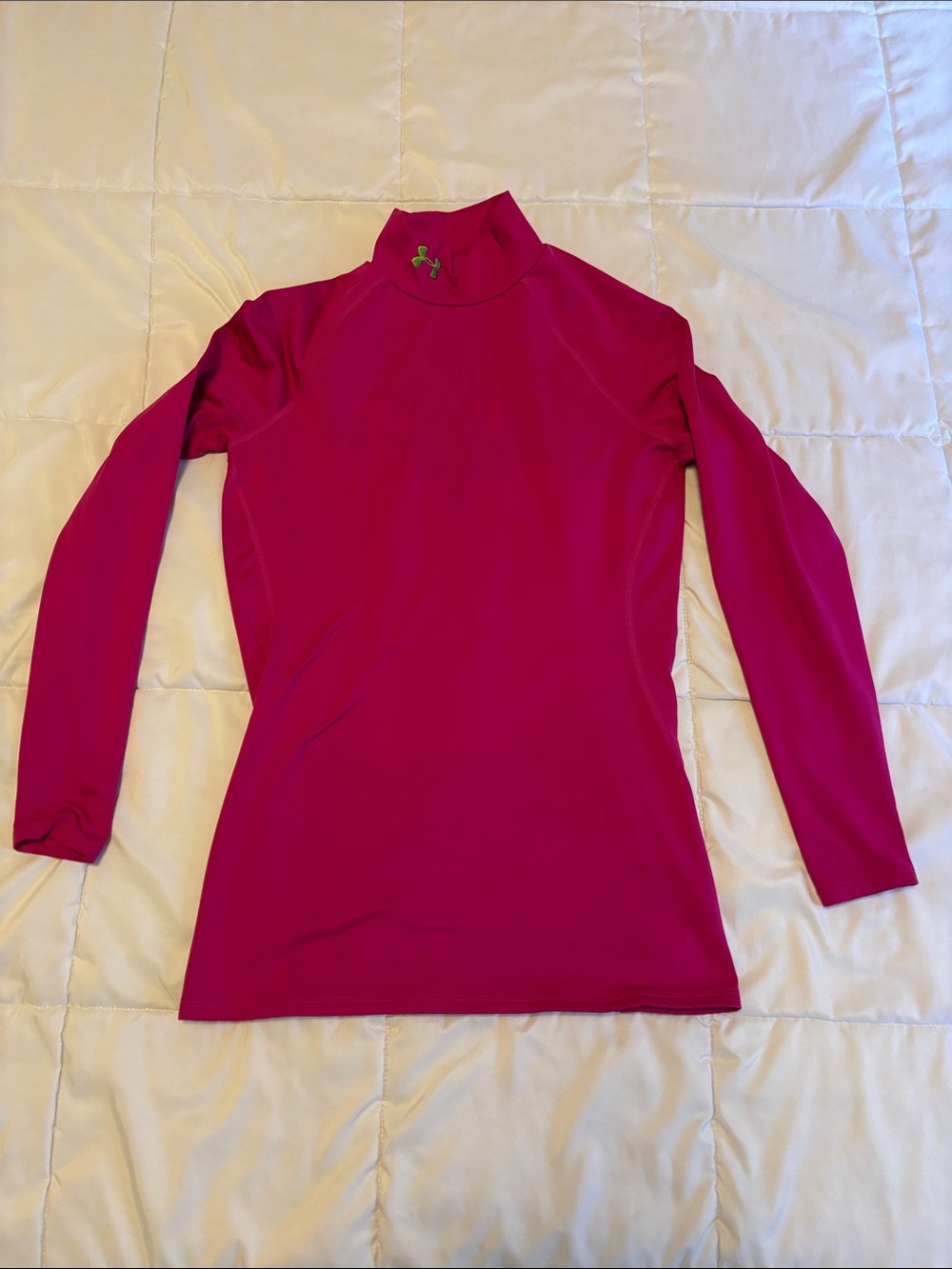 Under Armour Women's Raspberry Pink Long-Sleeve Mock Neck Top
